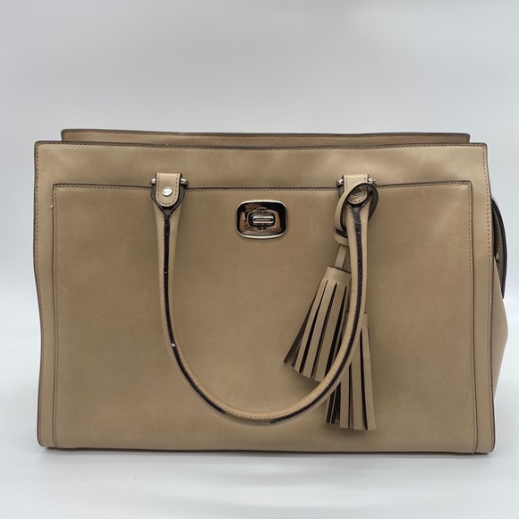 Tan Leather Coach Handbag - Picture 1 of 5